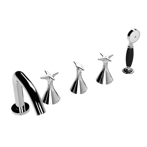 Mélangeur pour douche - 130 3256TR308 - RUBINETTERIE STELLA - pour baignoire / à poser / en métal chromé