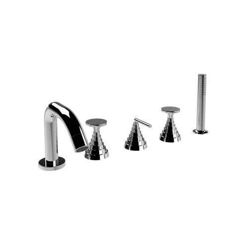 Mélangeur pour douche - TITIAN 3256TR308 - RUBINETTERIE STELLA - pour baignoire / à poser / en métal chromé