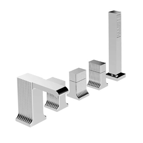 Mélangeur pour douche - 3256TR308 - RUBINETTERIE STELLA - pour baignoire / à poser / en métal chromé