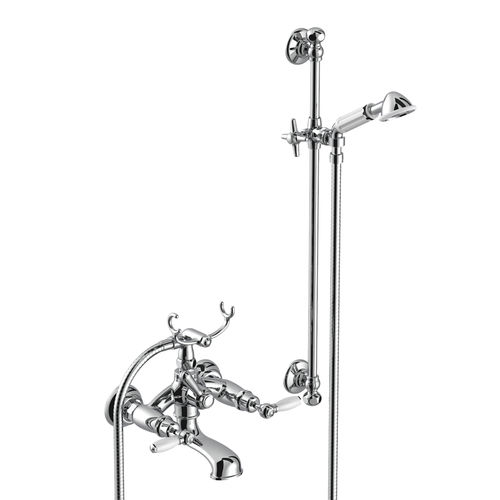 Mélangeur pour douche - 3274-302-6 - RUBINETTERIE STELLA - pour baignoire / mural / en métal chromé