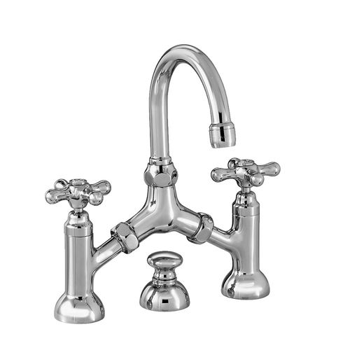 Mélangeur de vasque - 3215-351 - RUBINETTERIE STELLA - à poser / en métal chromé / en bronze