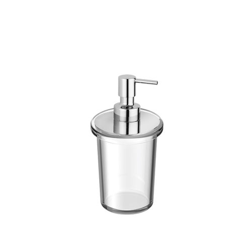 Distributeur de savon à poser - D020 - RUBINETTERIE STELLA - en verre / manuel / contemporain