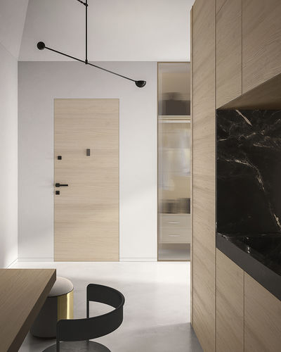 Porte d'intérieur - FILOMURO ROVERE ICE - GAROFOLI - en bois / battante / coulissante
