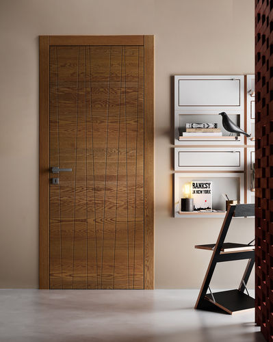 Porte d'intérieur - PATIO : PIOTTO 8RS - GAROFOLI - en bois / battante / pleine