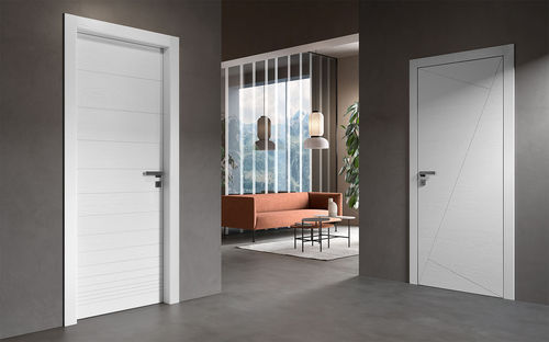 Porte d'intérieur - PATIO : PIMOTO 1LMOT - PIQUADRA 1LQ - GAROFOLI - en bois / battante / pleine