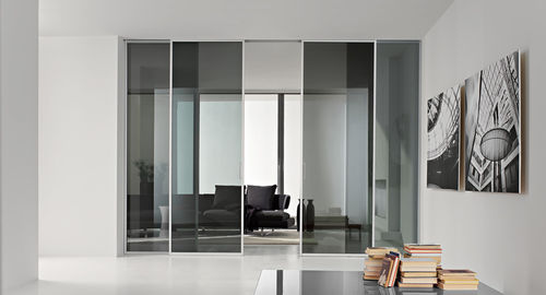 Porte d'intérieur - GDESIGNER - GAROFOLI - en aluminium / coulissante / vitrée