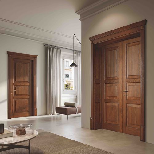 Porte d'intérieur - 110eLode 3B Antique Chestnut Oak - GAROFOLI - en bois / battante / classique