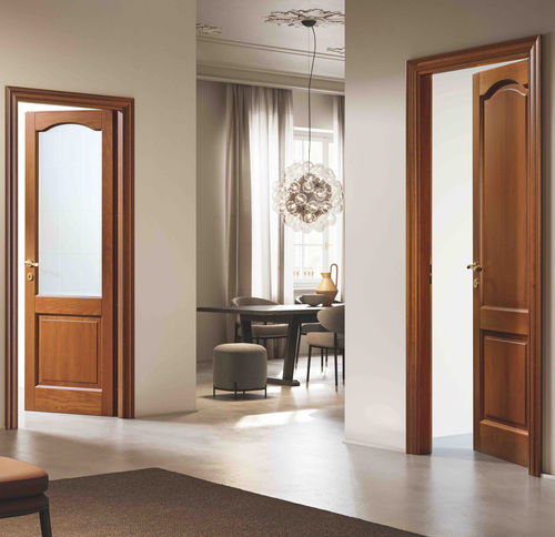 Porte d'intérieur - Classica 1B1VC e 2BC - GAROFOLI - en bois massif / battante / classique