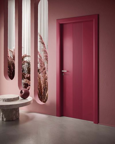 Porte d'intérieur - Peronda 1D - GAROFOLI - en bois massif / battante / contemporaine