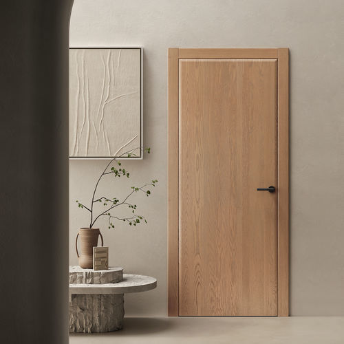 Porte d'intérieur - ZERONDA - GAROFOLI - en bois massif / battante / contemporaine