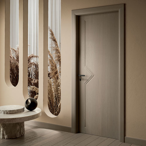 Porte d'intérieur - DIBLA - GAROFOLI - en bois massif / battante / contemporaine
