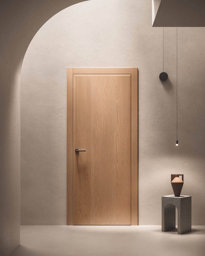 Porte d'intérieur - ZERONDA - GAROFOLI - en bois massif / battante / contemporaine
