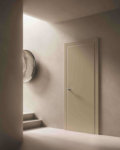 Porte d'intérieur - ZERONDA - GAROFOLI - en bois massif / battante / contemporaine