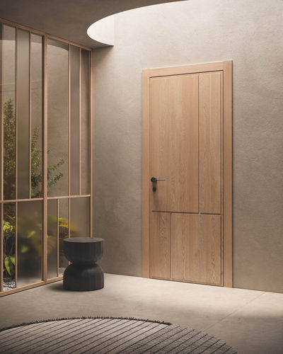 Porte d'intérieur - Noa 4Q - GAROFOLI - en bois / battante / contemporaine