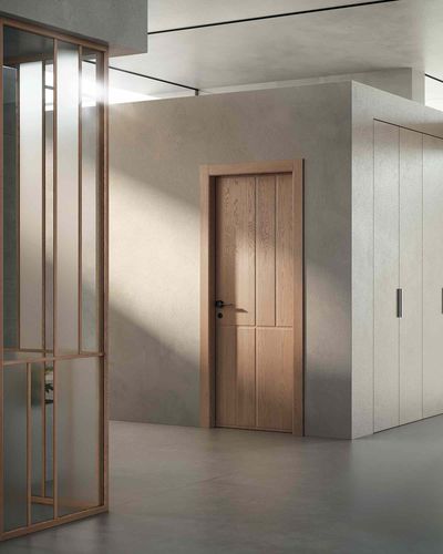 Porte d'intérieur - Noema 6Q - GAROFOLI - en bois / battante / contemporaine