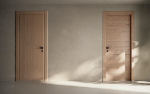 Porte d'intérieur - Niscia1L + Nichia5P - GAROFOLI - en bois / battante / contemporaine