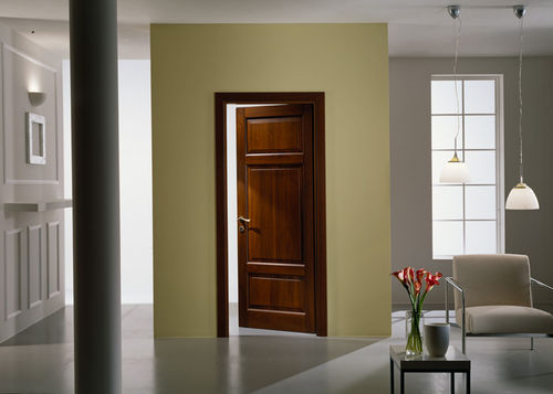 Porte d'intérieur - CLASSICA : 3B97  - GAROFOLI - en bois massif / battante / pleine