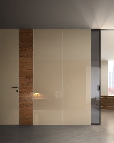 Porte d'intérieur - BiSystem: Biglass+Biplan - GAROFOLI - en verre / coulissante / vitrée