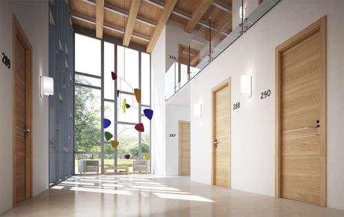 Porte d'intérieur - Gdesign REI 60: 2F - GAROFOLI - en bois / battante / pleine