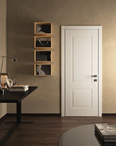 Porte d'intérieur - SOVRANA: mod. Miraquadra 2B - GAROFOLI - en chêne / battante / pleine