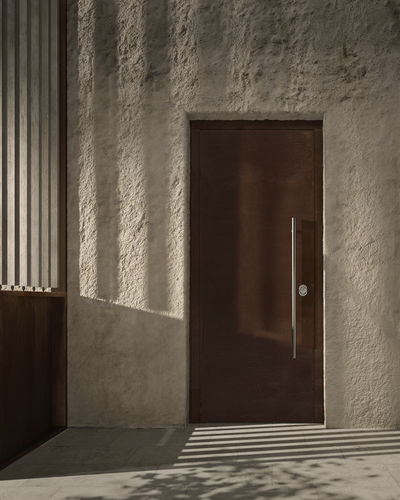Porte d'entrée - SOVRANA - GAROFOLI - en bois / battante / contemporaine