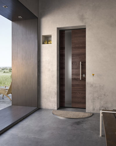 Porte d'entrée - SOVRANA - GAROFOLI - en bois / battante / contemporaine