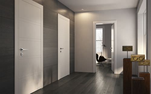 Porte d'intérieur - Miraquadra: Mod. 8R - GAROFOLI - en bois / battante / pleine