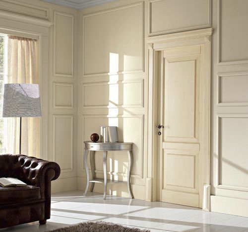 Porte d'intérieur - 110 e lode: Mod. 2B - GAROFOLI - en bois / battante / pleine