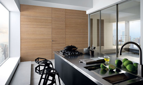 Porte d'intérieur - Gdesigner: Mod. Opa boiserie - GAROFOLI - en bois / battante / pleine