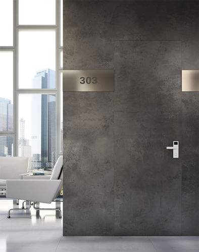 Porte d'intérieur - FILOMURO REI 60 INTONACATA - GAROFOLI - en bois / battante / pleine