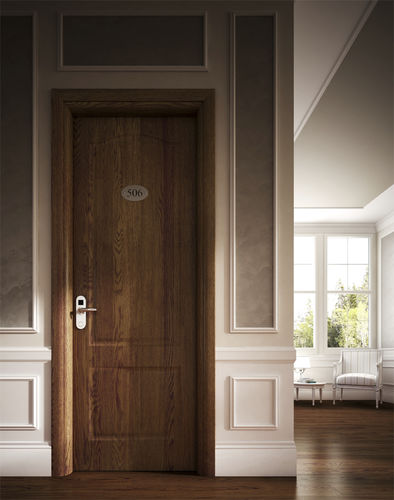 Porte d'intérieur - REI 30 versione rovere - GAROFOLI - en bois / battante / pleine
