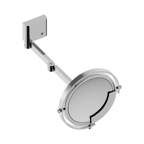 Miroir mural - ZOOM.12 - THG Paris - contemporain / rond / en métal chromé