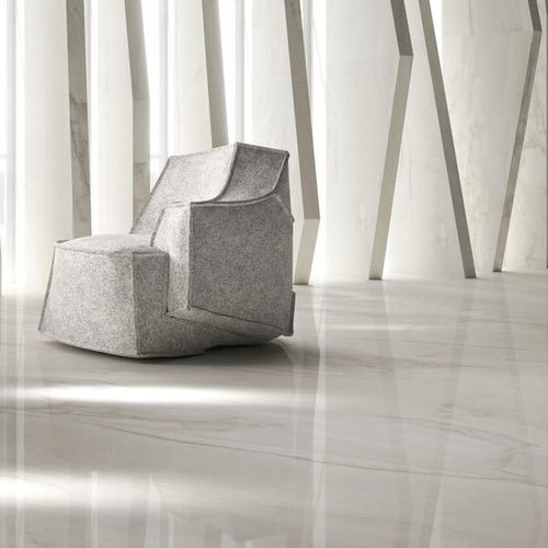 Carrelage en grès cérame - MARMI MAXIMUM : BRIGHT ONYX MAXIMUM - Fiandre - poli / d'intérieur / pour sol