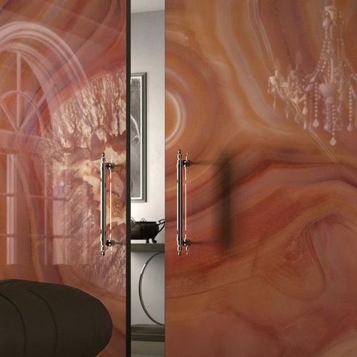 Panneau décoratif mural - PRECIOUS STONES : AGATA CORNIOLA - Fiandre - pour agencement intérieur / en grès cérame / brillant