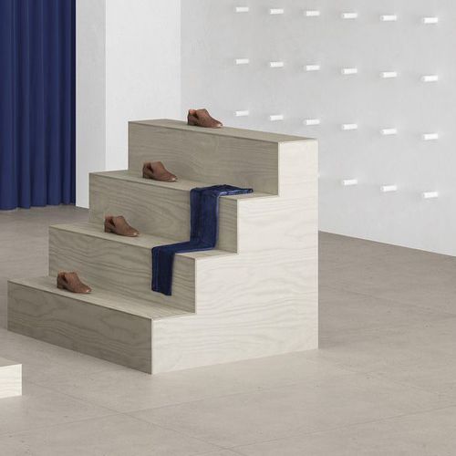 Carrelage en grès cérame - FJORD : SAND FJORD - Fiandre - poli / d'intérieur / pour sol