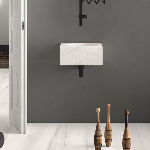 Carrelage d'intérieur - MARBLE LAB : BIANCO STRIATO - Fiandre - pour sol / en grès cérame / 60x60 cm