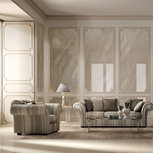 Carrelage en grès cérame - PRECIOUS STONES : BRECCIA BEIGE - Fiandre - d'intérieur / mural / rectangulaire