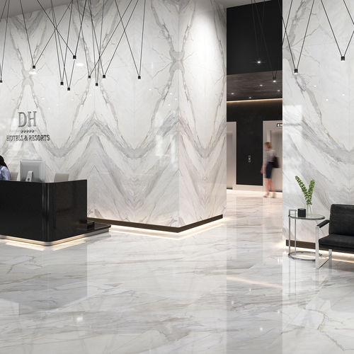Carrelage en grès cérame - COVERLAM CALACATA - GRESPANIA CERAMICA - mat / brillant / d'intérieur