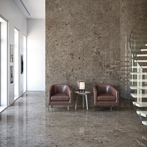 Carrelage en grès cérame - COVERLAM ARTIC - GRESPANIA CERAMICA - poli / brillant / d'intérieur