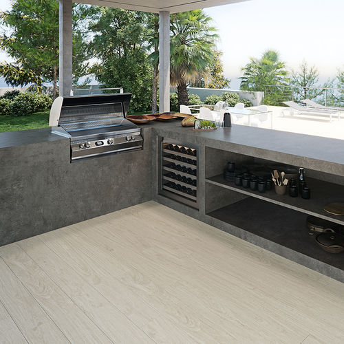 Plan de travail en grès cérame - COVERLAM TOP LAVA - GRESPANIA CERAMICA - de cuisine / d'extérieur / cuivré
