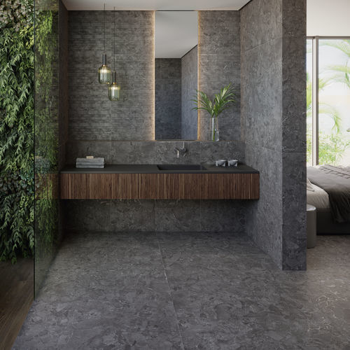 Carrelage en grès cérame - ARACRUZ - GRESPANIA CERAMICA - mat / texturé / d'intérieur