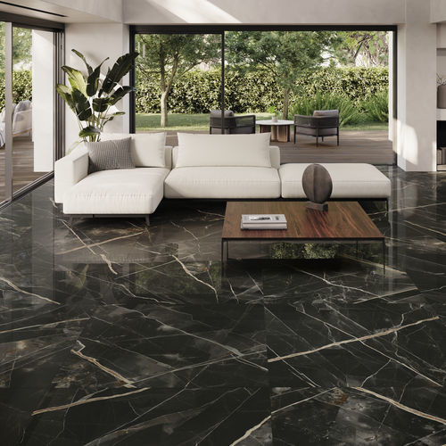 Carrelage en grès cérame - CALACATA BLACK - GRESPANIA CERAMICA - poli / finition naturelle / d'intérieur