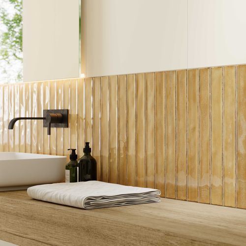 Carrelage en grès cérame - CARTUJA - GRESPANIA CERAMICA - brillant / à relief / d'intérieur