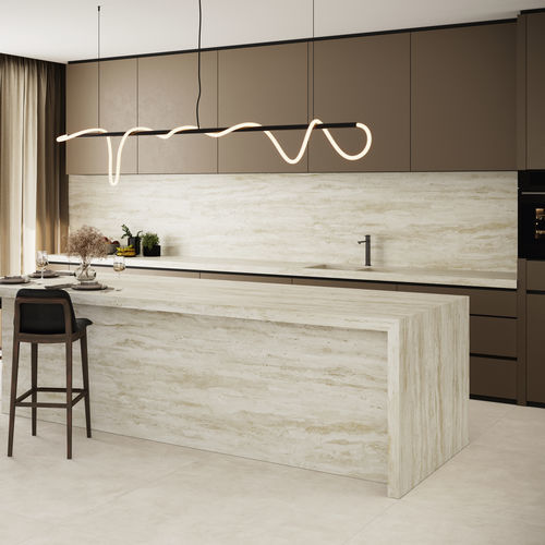 Plan de travail en grès cérame - TRAVERTINO - GRESPANIA CERAMICA - professionnel / d'intérieur / d'extérieur