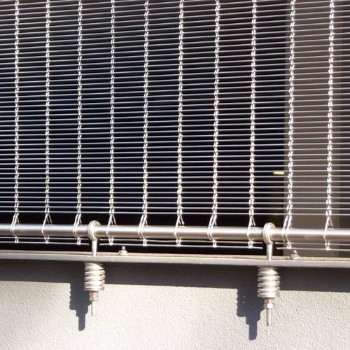Système de fixation en métal - BOTTOM MOUNTING CABLE MESH - HAVER & BOECKER OHG - pour bardage de façade / pour mur-rideau / pour mur