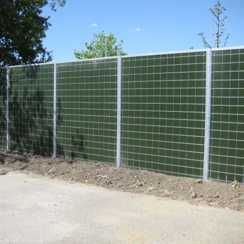 Mur anti-bruit avec panneau modulaire - HA - HERAS - en métal / en HDPE / en laine minérale