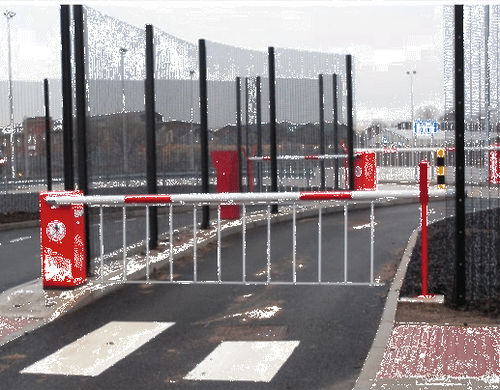 Barrière de contrôle d'accès - BROUGHTON 402 - HERAS - levante / en métal / urbaine