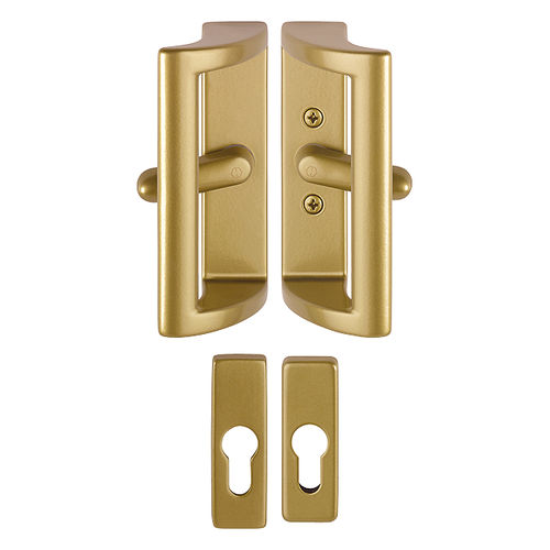 Poignée de tirage de porte - 495/51NS/51PNS - HOPPE - en aluminium / contemporaine / avec serrure intégrée