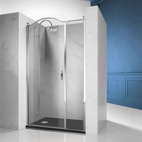 Paroi de douche pivotante - GOLD : GL2 - VISMARAVETRO - cintrée / en niche / en verre trempé