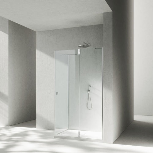 Cabine de douche en verre trempé - SUPERSINTESI : XA + XF - VISMARAVETRO - en aluminium / en aluminium anodisé / en aluminium poli